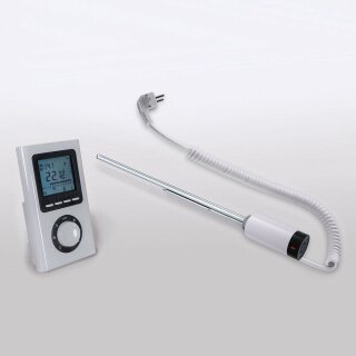 HSK Heizstab 4, 300 Watt zum elektrischen Betrieb mit Fernregler, silber