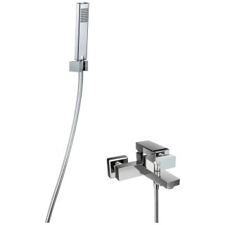 HSK Shower Set 3.09 Eckig, Oberfläche Chrom