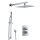 HSK Shower Set 3.05 Eckig, Oberfläche Chrom