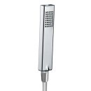HSK Design-Handbrause Eckig, mit Brauseschlauch, Silber
