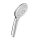 HSK Design-Handbrause AquaSwitch Rund, Weiß, inkl. Brauseschlauch, Silber