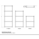 Badheizkörper Nina, 480mm x 480mm, gerade, RAL9016, struktur