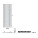 Badheizkörper Plana, 1500mm x 280mm, gerade, RAL9016