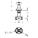 Tres Tres Clasic, Unterputzventil 1/2”, chrom