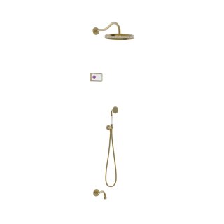 Tres Tres Clasic, Elektronisches Unterputz-Showerset, Altmessing matt