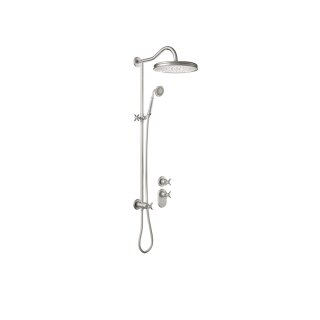 Tres Tres Clasic, UP Thermostat Showerset, Edelstahloptik