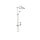 Tres Tres Clasic, UP Thermostat Showerset, Edelstahloptik