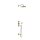 Tres Tres Clasic, Thermostatset Unterputz Wannenbatterie, Altmessing matt