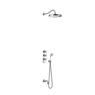 Tres Tres Clasic, Thermostatset Unterputz Wannenbatterie, chrom