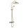 Tres Tres Clasic, Thermostat-Brausebatterie, Altmessing matt