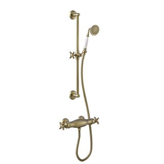 Tres Tres Clasic, Thermostat Brauseset, Altmessing
