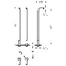 Tres Tres Clasic, Wasseranschluss zum Wannenboden, Altmessing matt