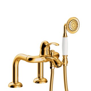 Tres Tres Clasic, Wannenrandbatterie 3 Loch, 24k Gold