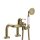 Tres Tres Clasic, Wannenrandbatterie 3 Loch, Altmessing