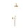 Tres Tres Clasic, Unterputz Brauseset, 24k Gold
