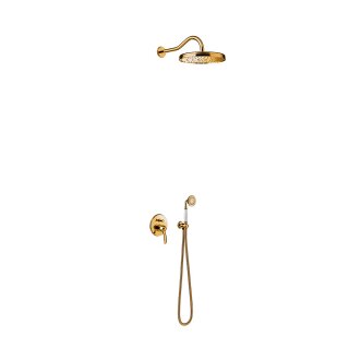 Tres Tres Clasic, Unterputz Brauseset, 24k Gold