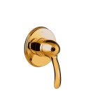 Tres Tres Clasic, Unterputz-Einhandmischer (1-Weg), 24k Gold