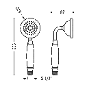 Tres Tres Clasic, Handbrause Antikalk, Edelstahloptik