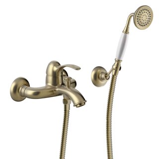 Tres Tres Clasic, Einhebel Wannenmischer, Altmessing