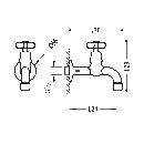 Tres Tres Clasic, Absperrventil, Edelstahloptik