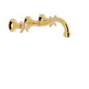 Tres Tres Clasic, Zweigriff UP Waschtischmischer, 24k Gold