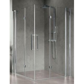 Novellini Young 3AS Eckeinstieg, Grösse 159-161cm  , Profilfarbe weiss