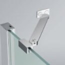 Novellini Young 2AS Eckeinstieg, Grösse 65-67cm , Profilfarbe silber