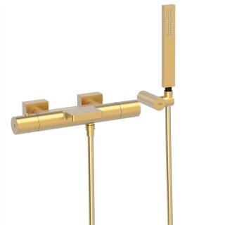 Tres Project-Tres, Thermostat Wannenbatterie, 24k Gold matt