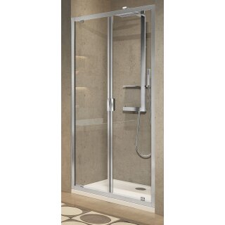 Novellini Lunes 2.0 BST2  Klapptür, Grösse 78-84cm, Profilfarbe silber matt