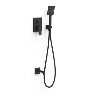 Tres Project-Tres, Unterputz Brauseset Rapid-Box, schwarz matt