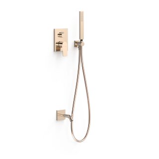 Tres Project-Tres, Unterputz Brauseset Rapid-Box, 24k Rotgold
