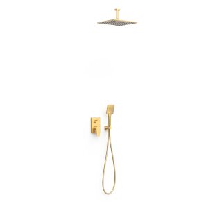 Tres Project-Tres, Unterputz Brauseset Rapid-Box, 24k Gold matt