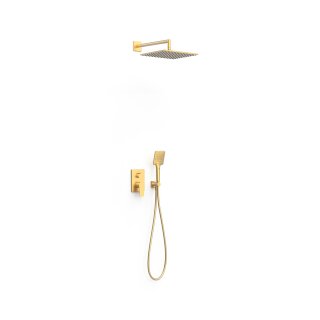 Tres Project-Tres, Unterputz Brauseset Rapid-Box, 24k Gold matt