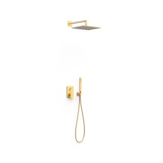 Tres Project-Tres, Unterputz Brauseset Rapid-Box, 24k Gold matt