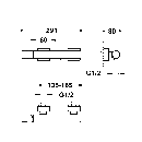 Tres Project-Tres, Einhebel Brausemischer, schwarz bronze