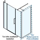 Novellini Young T2F+S Seitenwand für Pendeltür