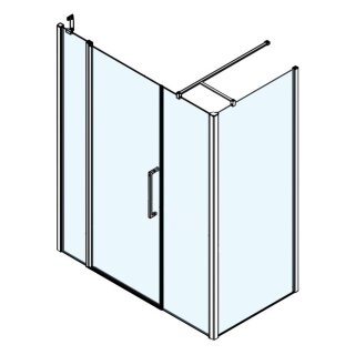 Novellini Young T2F+S Pendeltür für Seitenwand