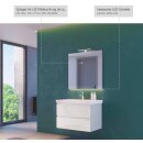 Euroshowers Viktoria Möbel-Set 600mm, schwarz mit weissem Waschbecken