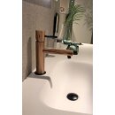Wood & Faucet Waschtischarmatur aus Zebrano Holz
