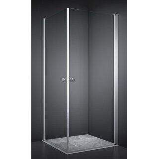 Dansani Match Drehtür Eckeinstieg (1/2), 97-99cm, klares Glas