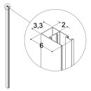 Dansani Verbreiterungsprofil H 200cm
