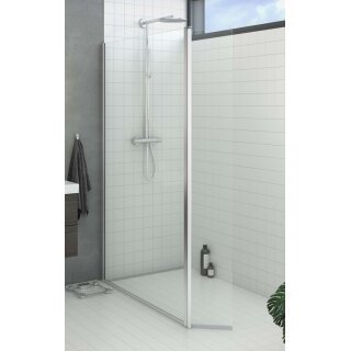 Dansani Match Seitenwand mit (beweglicher) Blende, 115-117cm, klares Glas