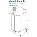 Dansani Match Drehtür Gebogen(90Grad) mit Festteil...