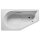 Riho Yukon Plug&Play 160x90cm, Raumsparbadewanne Badewanne, glänzende Oberfläche, rechte Version
