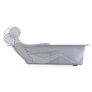 Riho Lazy Plug&Play 180x80cm, wandstehende Badewanne, glänzende Oberfläche, linke Version