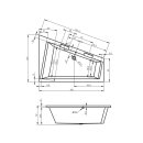 Riho Doppio Plug&Play 180x130cm, Raumsparbadewanne,...