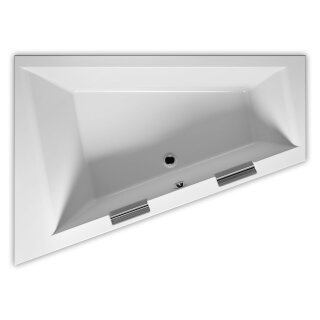 Riho Doppio Plug&Play 180x130cm, Raumsparbadewanne, glänzende Oberfläche, rechte Version