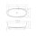 Riho Oval 160x72cm, freistehende Badewanne aus Solid Surface