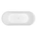 Riho Valor Back2Wall 180x80cm, Badewanne aus Solid Surface