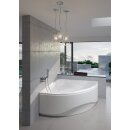 Riho Neo 140x140cm, Eckbadewanne, glänzende Oberfläche, ohne/mit Whirlpoolsystem